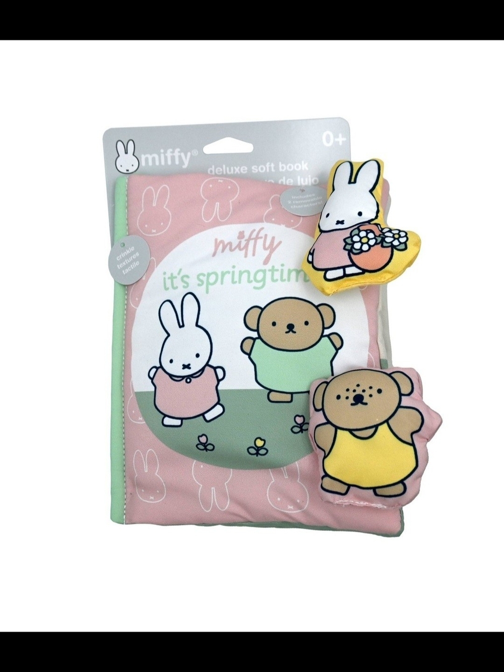 NWT Miffy Spring Deluxe Baby Soft Book Sensory Toy Miffy & Boris